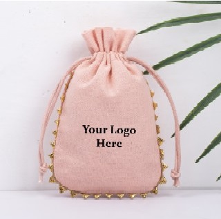 Designer Drawstring Cotton Pouches