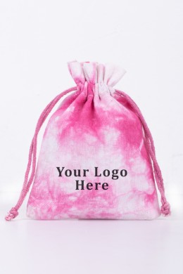 Tie Dye Cotton Drawstring Pouches